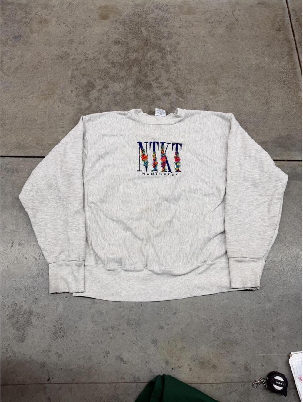 vintage nantucket destination reverse weave made in usa crewneck size large
